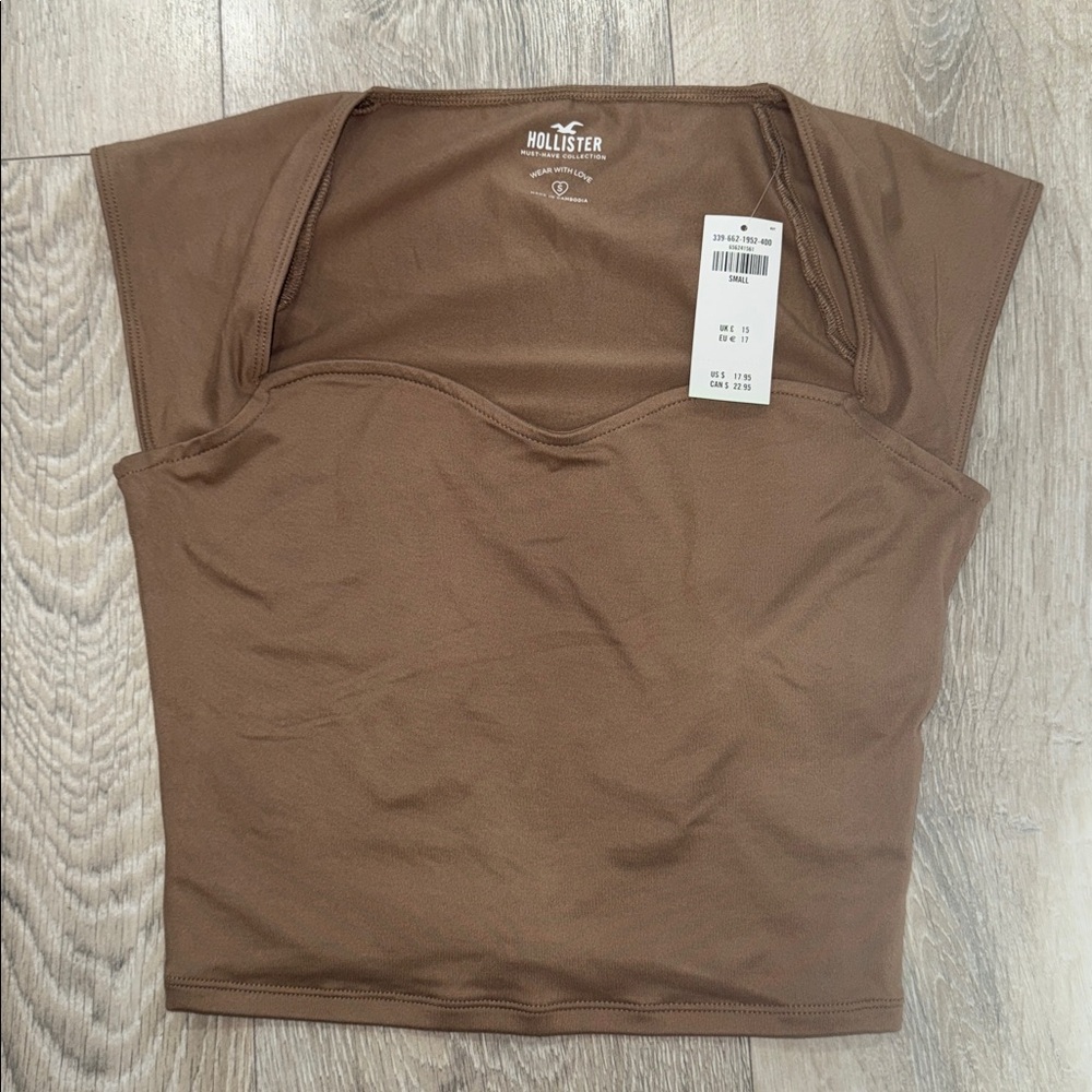 Hollister Chocolate Brown Cap Sleeve Top